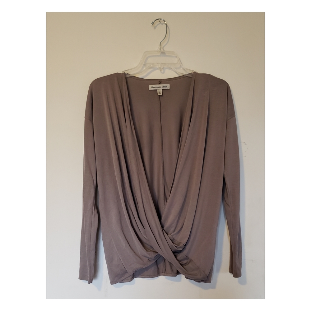 deep v long sleeve shirt